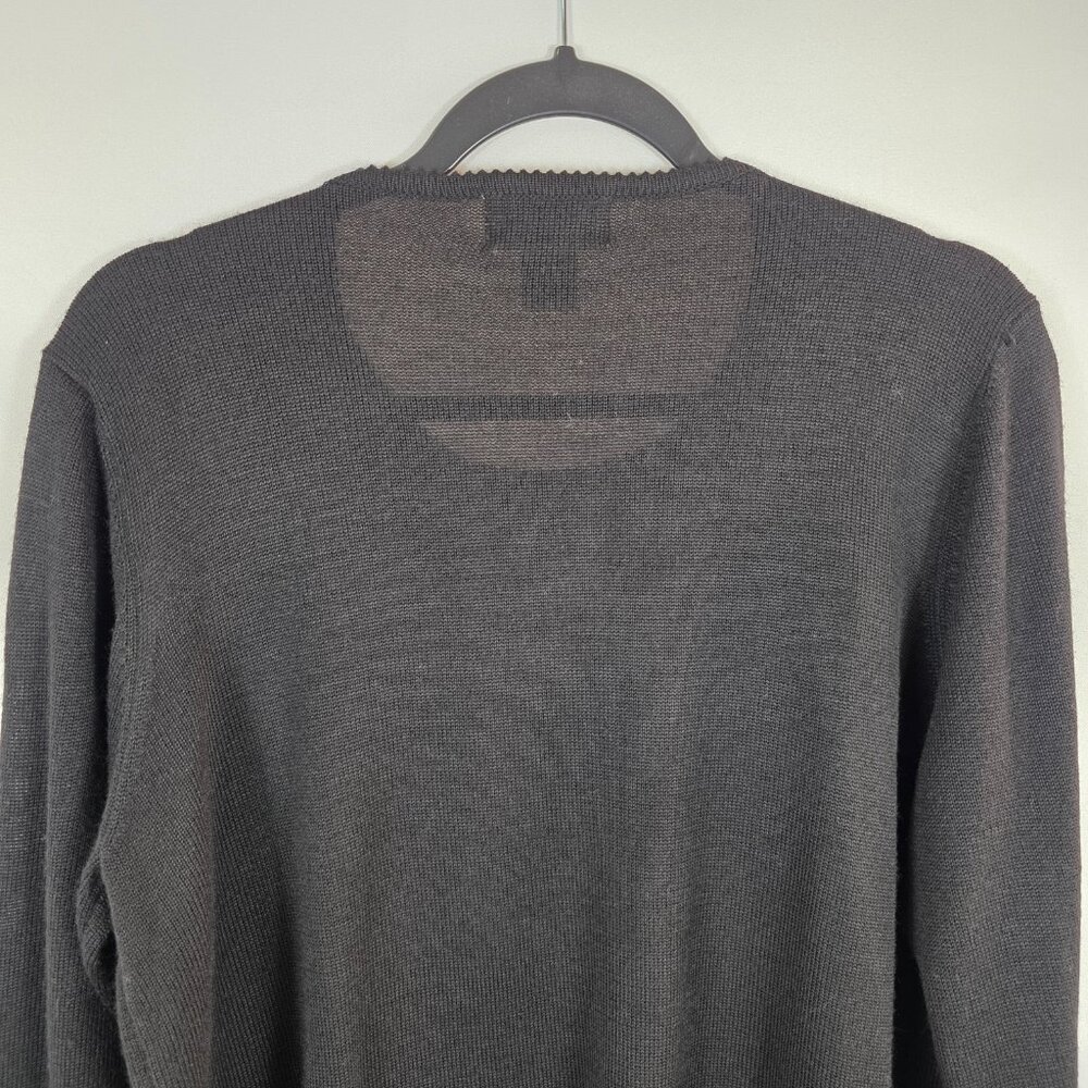 Alfred Dunner Black Wool Blend Cardigan Sweater & Shell Size Medium Embellished - Picture 12 of 13